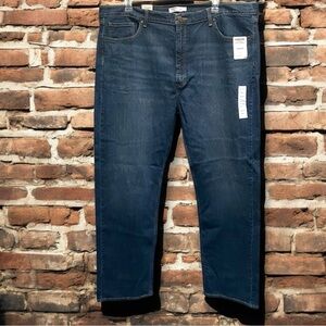 Signature by Levi Strauss Gold Label Mens Regular Fit Jeans Dark Wash 44x32 NEW